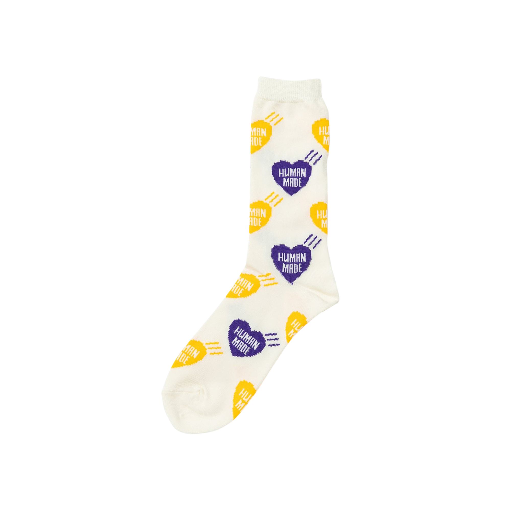 Pre-owned Human Made Heart Socks 'purple' | Men's Size L