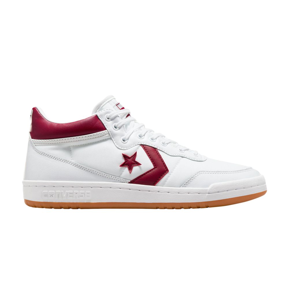 Pre-owned Converse Fastbreak Pro Leather Mid 'white Team Red Gum'