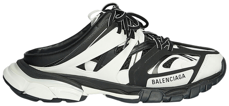 Balenciaga Track Mule White Black