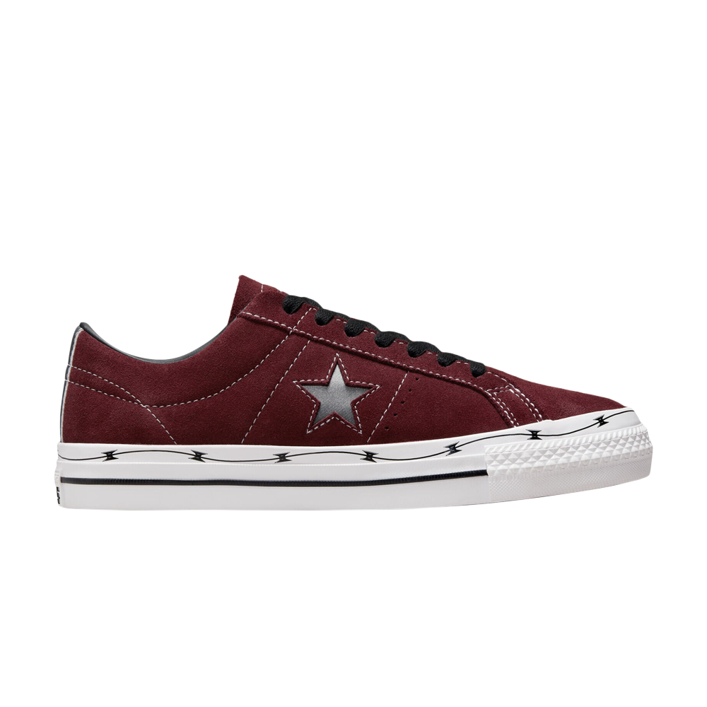 Pre-owned Converse One Star Pro Low 'razor Wire' In Red