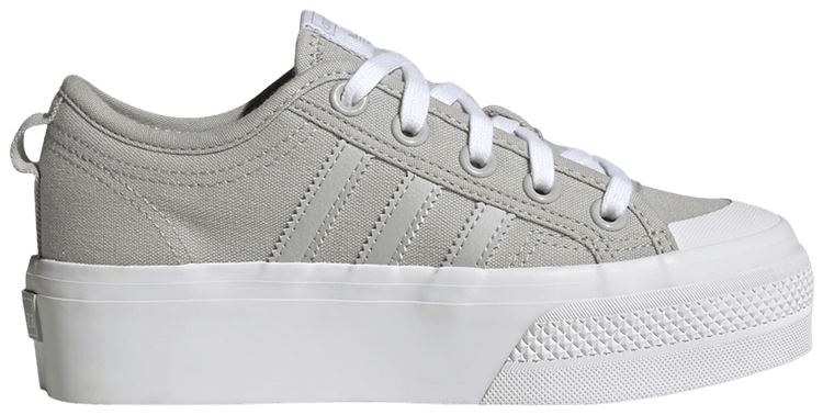 Adidas Nizza Platform Big Kid Grey White