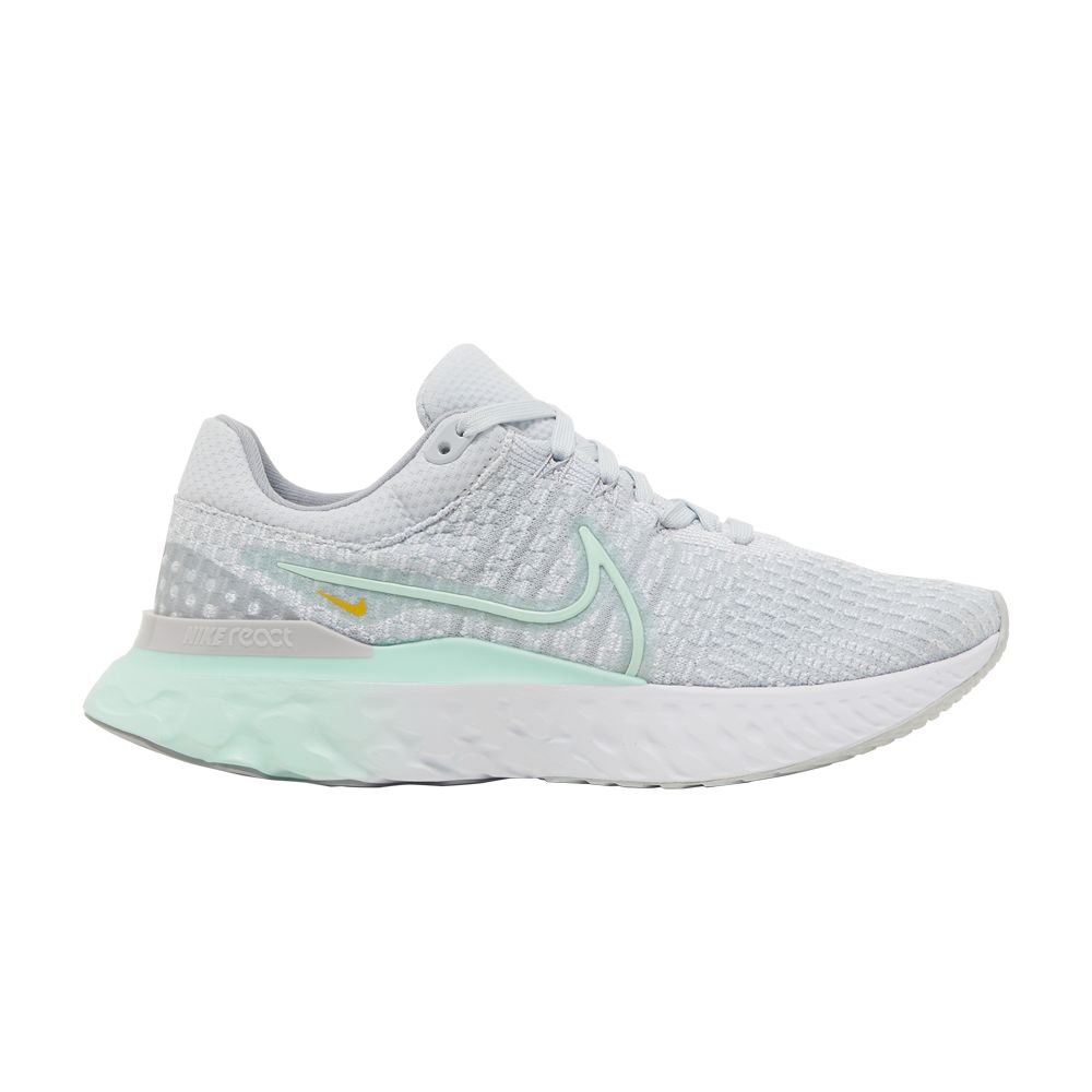 Pre-owned Nike Wmns React Infinity Run Flyknit 3 'pure Platinum Mint Foam' In Grey