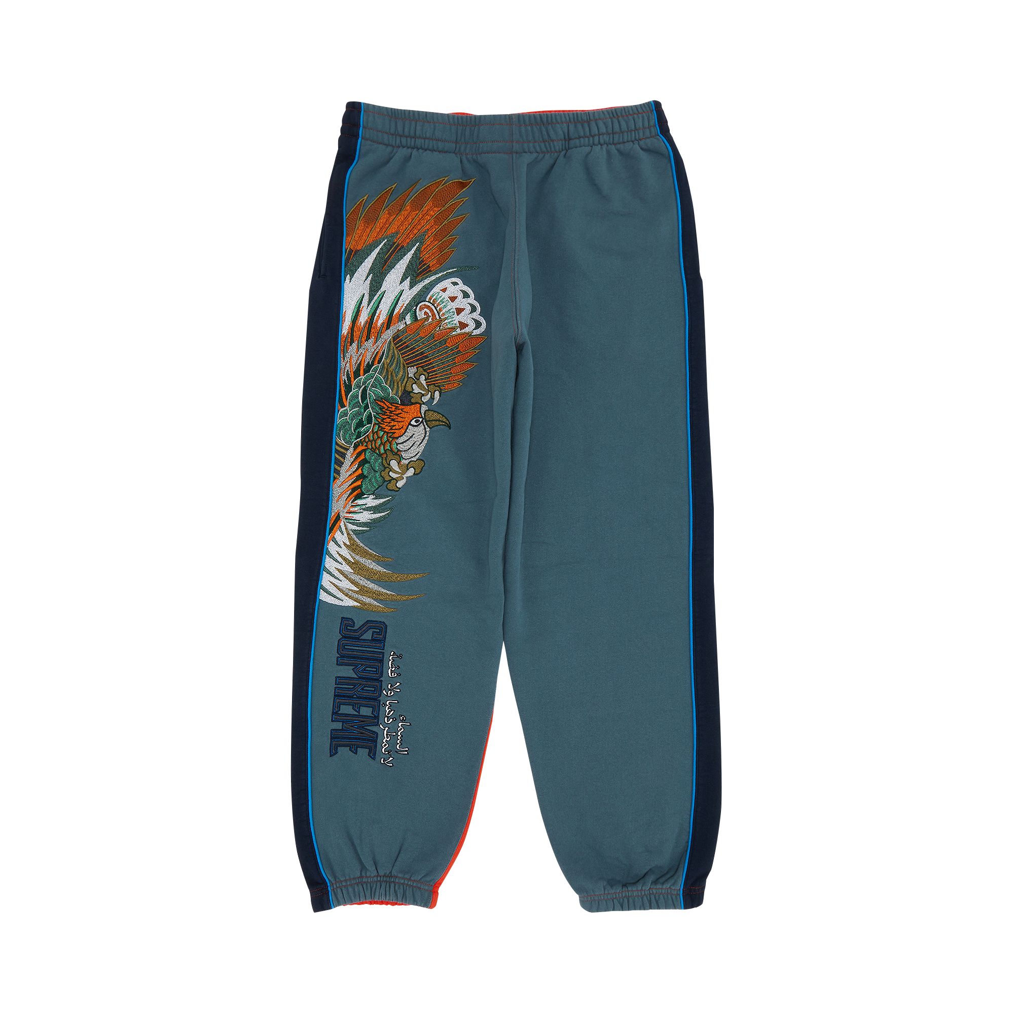 Pre-owned Supreme Falcon Sweatpant 'slate' In Blue