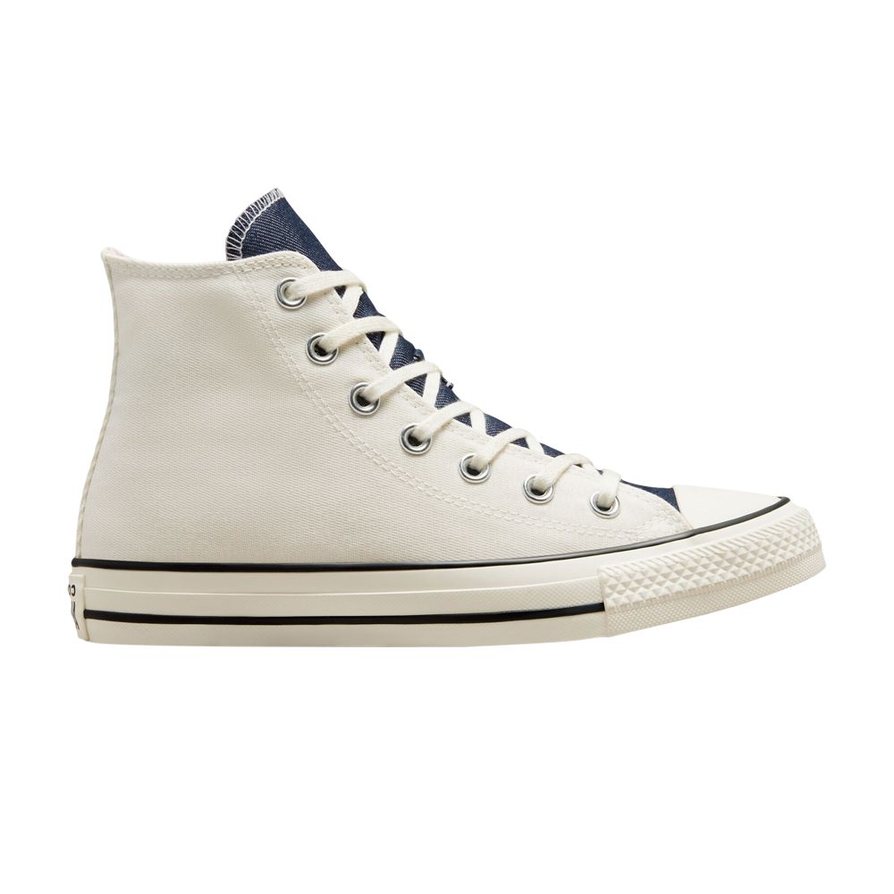 Pre-owned Converse Wmns Chuck Taylor All Star High 'denim - Egret' In Cream