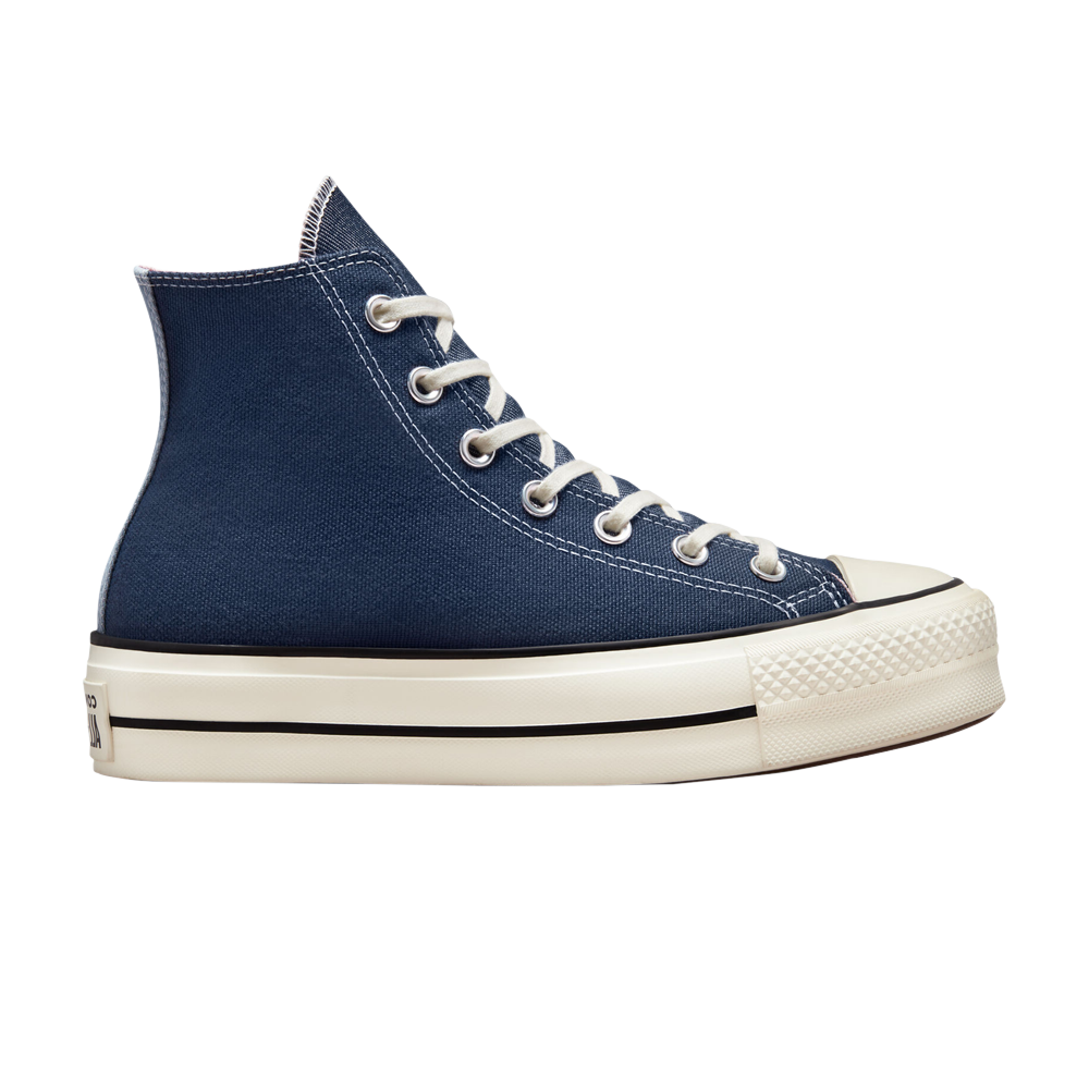 Pre-owned Converse Wmns Chuck Taylor All Star Lift Platform High 'denim - Navy' In Blue