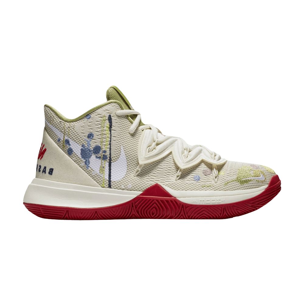 Nike Bandulu x Kyrie 5 EP 'Embroidered Splatters' | Cream | Men's Size 8.5