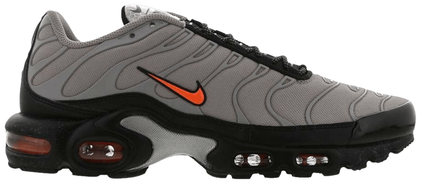 orange and white air max plus