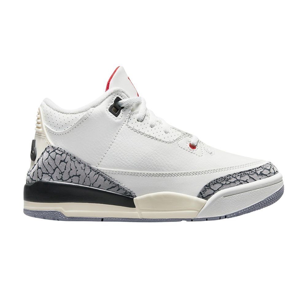 Pre-owned Air Jordan 3 Retro Ps 'white Cement Reimagined' | Kid's Size 12.5