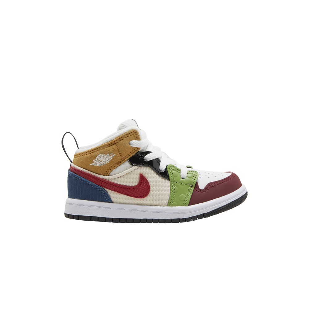 Pre-owned Air Jordan 1 Mid Se Td 'messy Room' | Multi-color | Infant Size 5