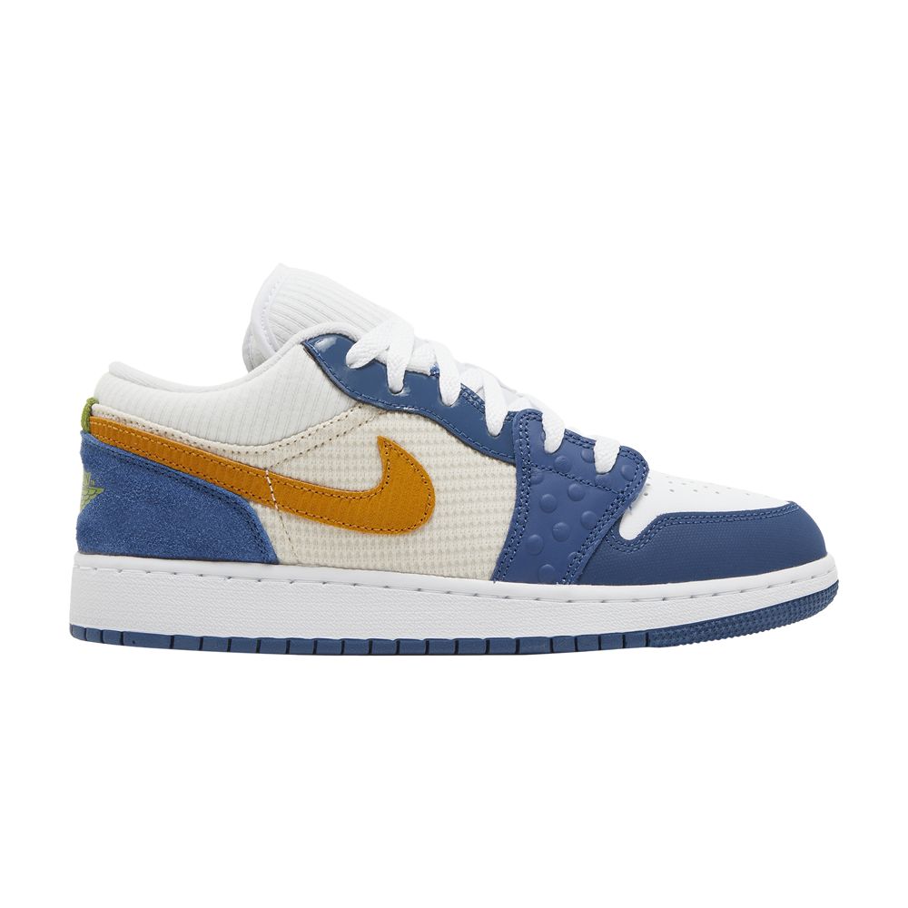 Air Jordan 1 Low SE GS 'Messy Room' | Blue | Kid's Size 4 - DR6960-400