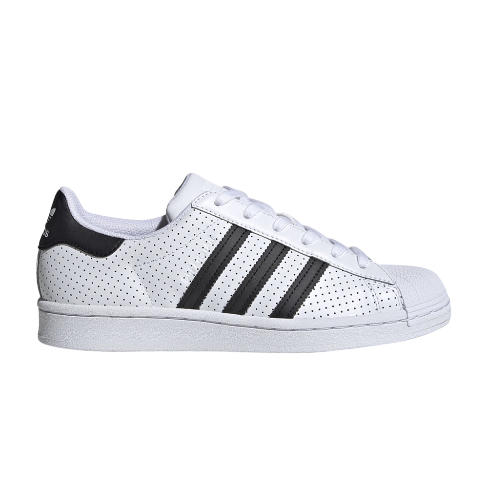 Pre-owned Adidas Originals Wmns Superstar 'white Black Perforated'