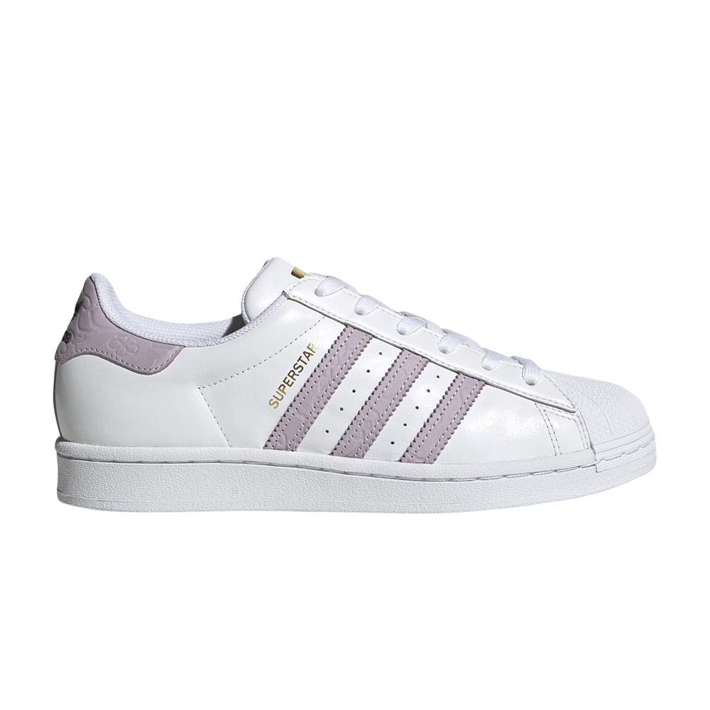 Pre-owned Adidas Originals Wmns Superstar 'white Orchid Floral'