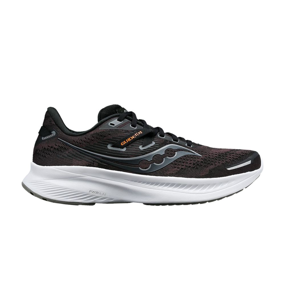Pre-owned Saucony Wmns Guide 16 Wide 'black Orange White'
