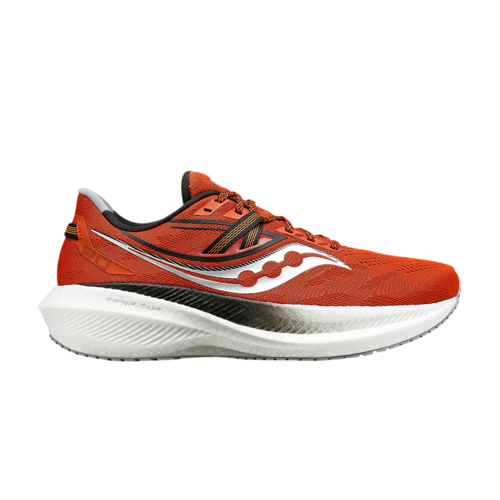 Pre-owned Saucony Triumph 20 'lava Fossil' In Red