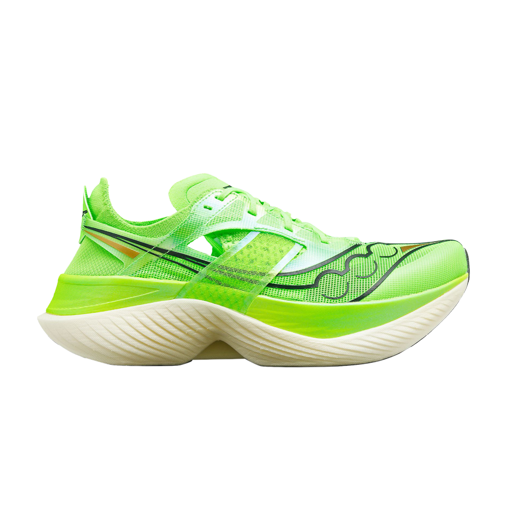 Pre-owned Saucony Endorphin Elite 'slime' In Green