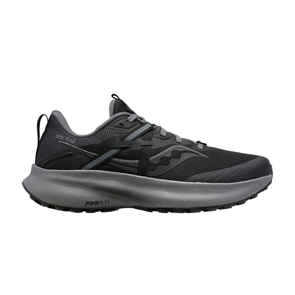 Pre-owned Saucony Ride 15 Tr 'black Charcoal'