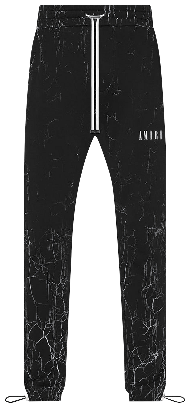 Amiri Cracked Dye Logo Sweatpants Black