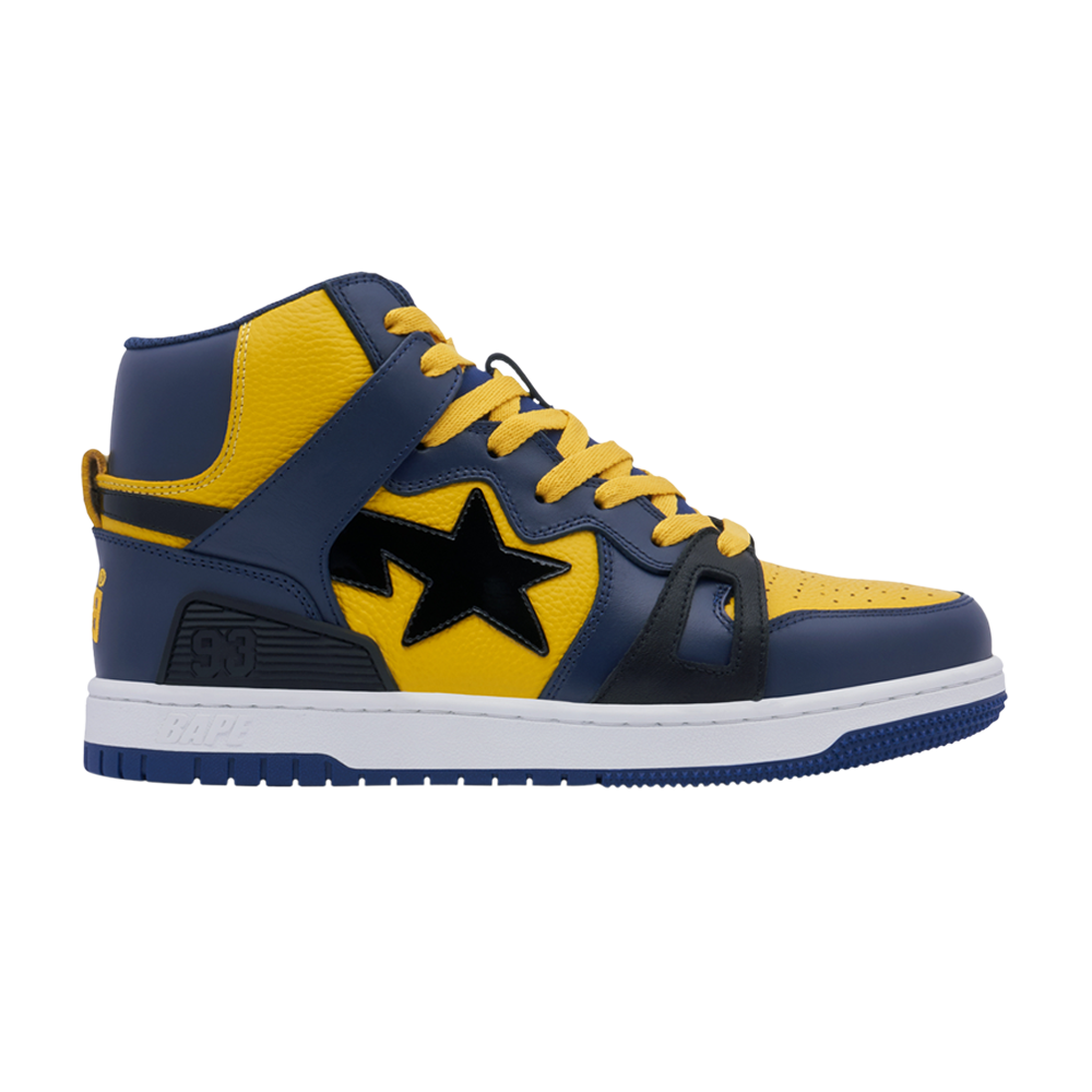 Pre-owned Bape Wmns Sta 93 Hi 'navy' In Blue