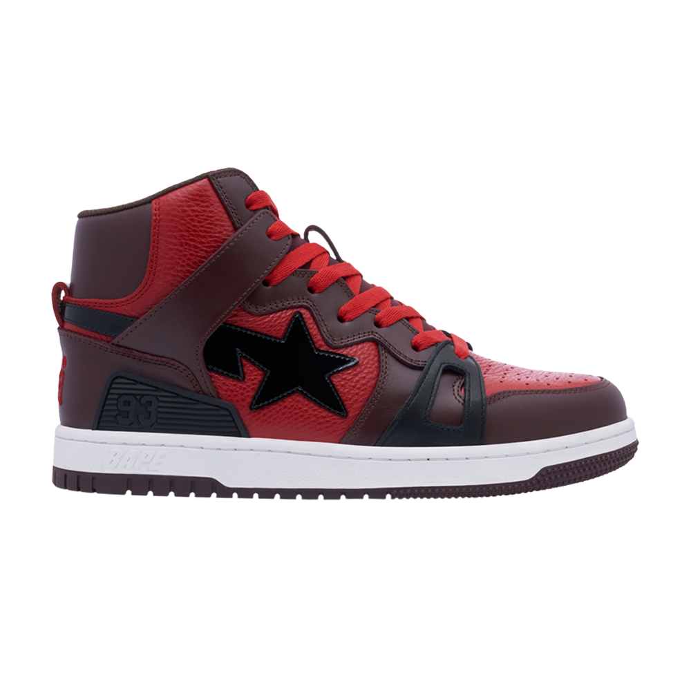 Pre-owned Bape Wmns Sta 93 Hi 'bright Rose' In Red