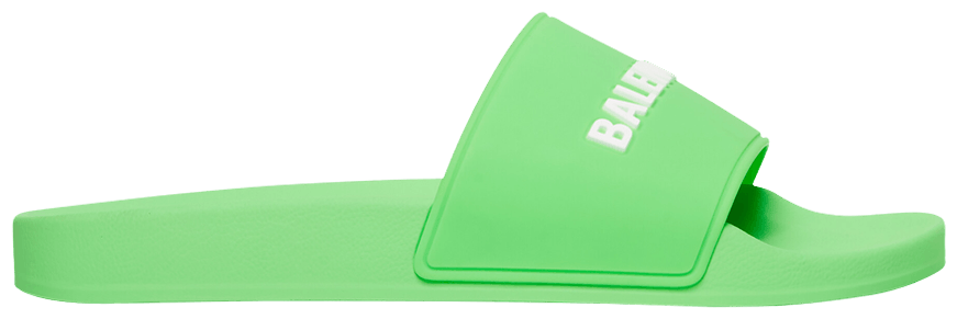 Buy Balenciaga Pool Slides 'Fluo Green' 565826 W1S82 3590 GOAT