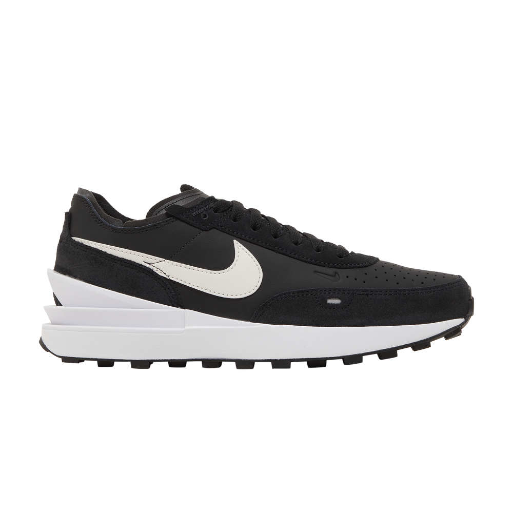 Pre-owned Nike Waffle One Leather 'black White'