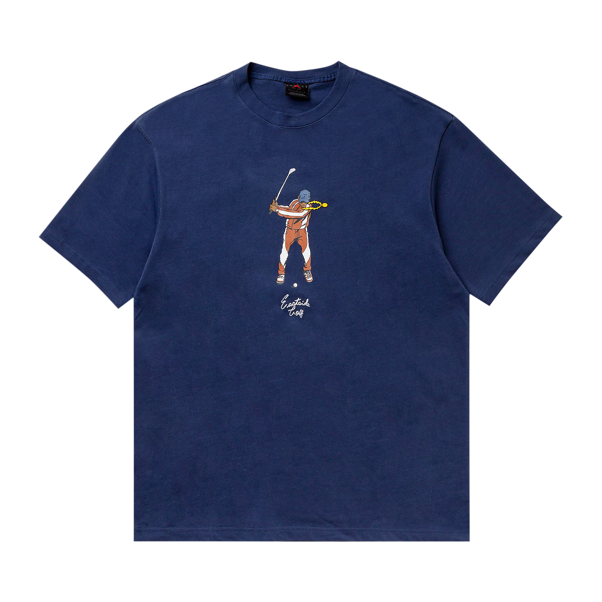 Pre-owned Air Jordan X Eastside Golf T-shirt 'navy' In Blue