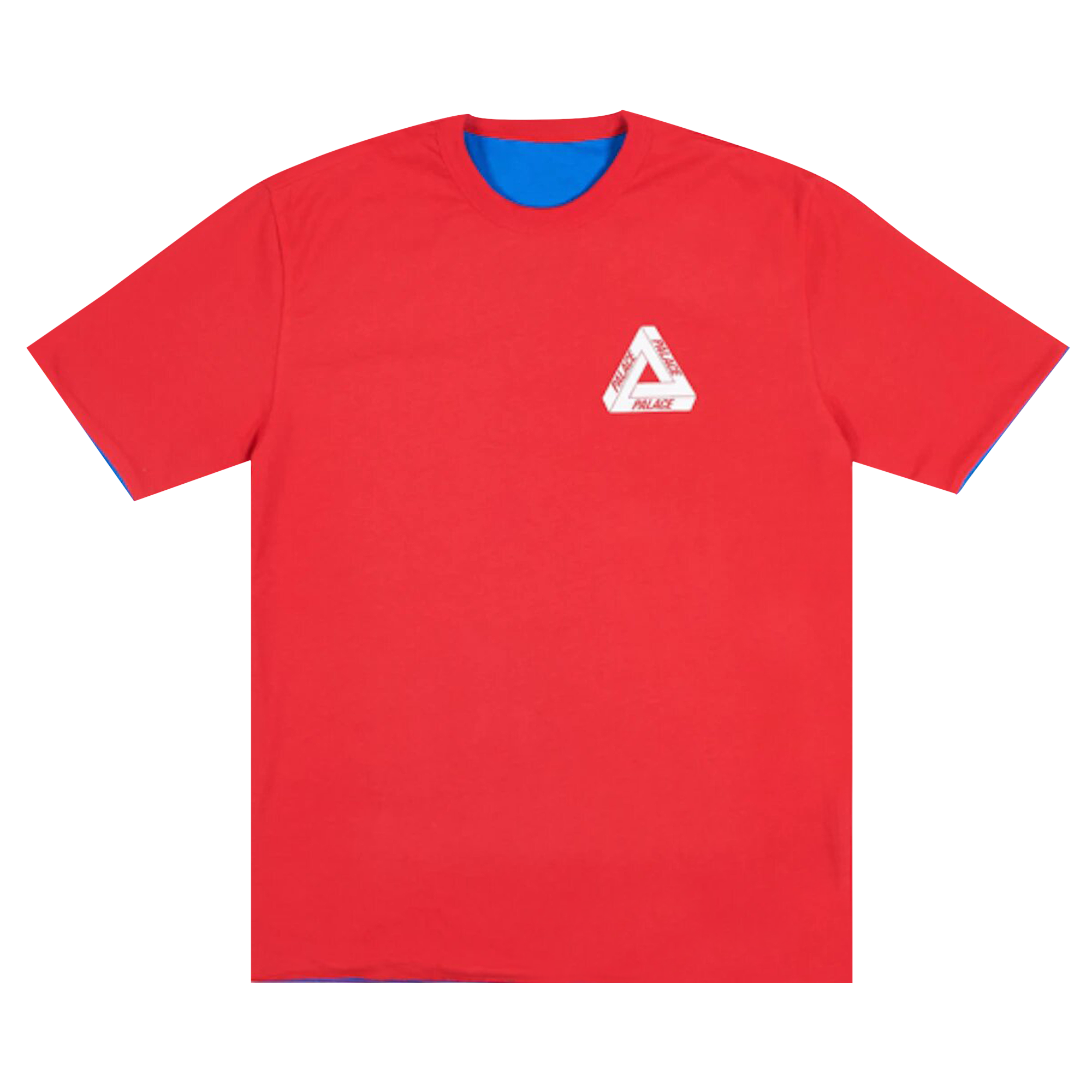 Pre-owned Palace Reverso T-shirt 'red/blue' In Multi-color