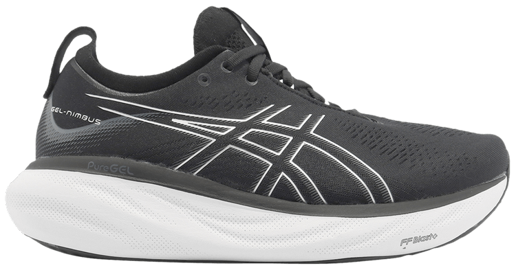 Asics Gel Nimbus 25 4E Wide Black Pure Silver