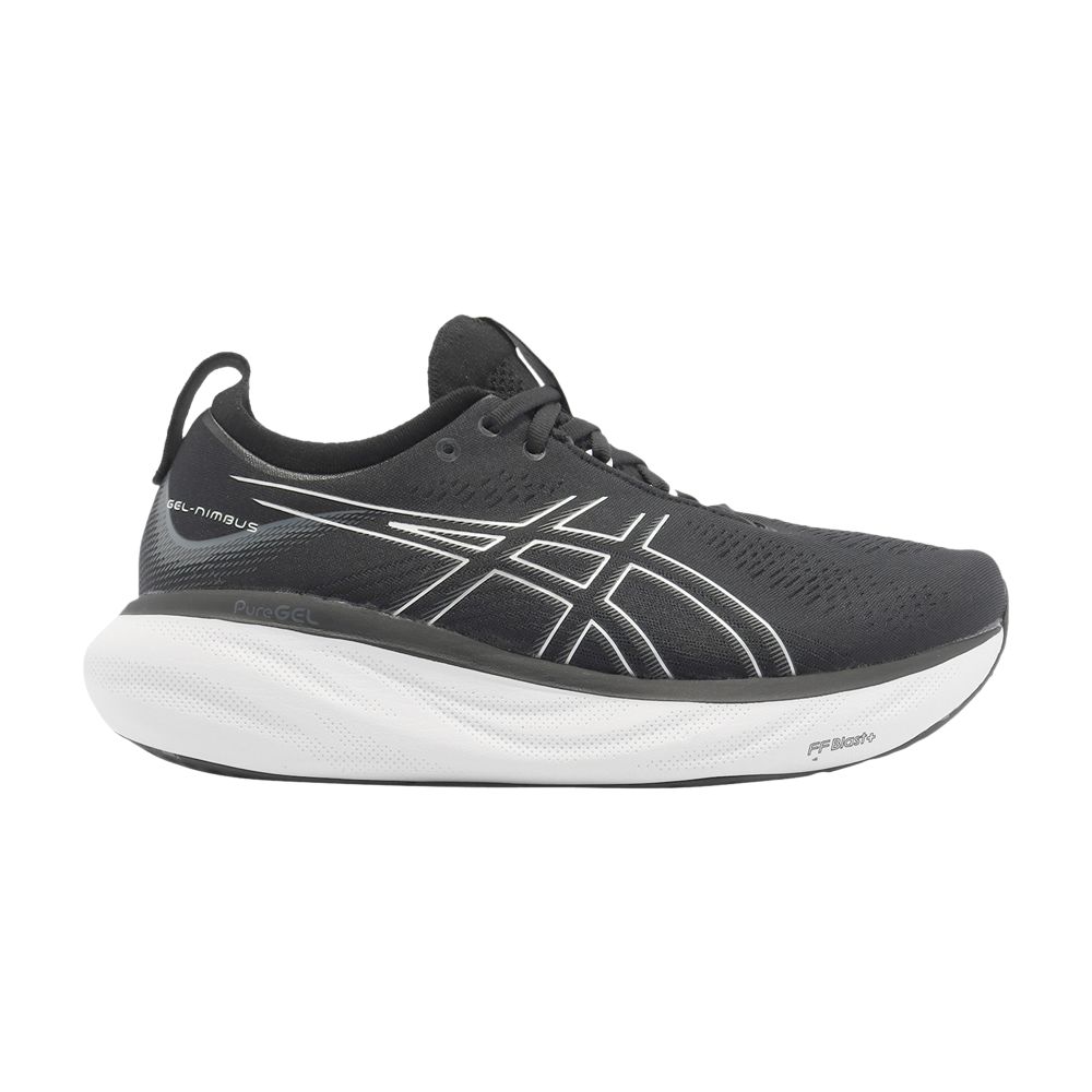 ASICS GEL NIMBUS 25 4E WIDE 'BLACK PURE SILVER'