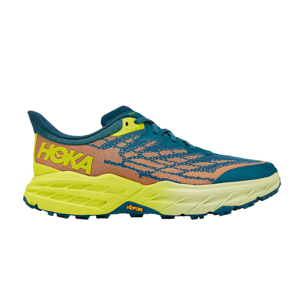 Pre-owned Hoka One One Speedgoat 5 'blue Coral Evening Primrose'