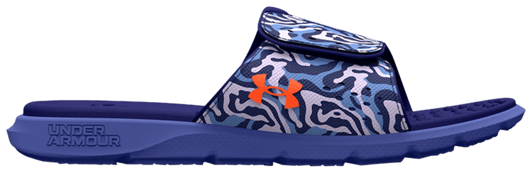 Under Armour Wmns Ignite Pro Graphic Strap Slide Baja Blue Camo