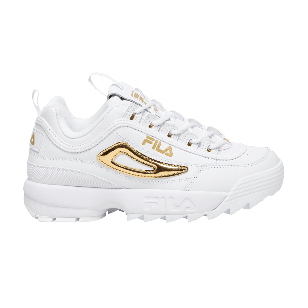fila disruptor 2 metallic gold