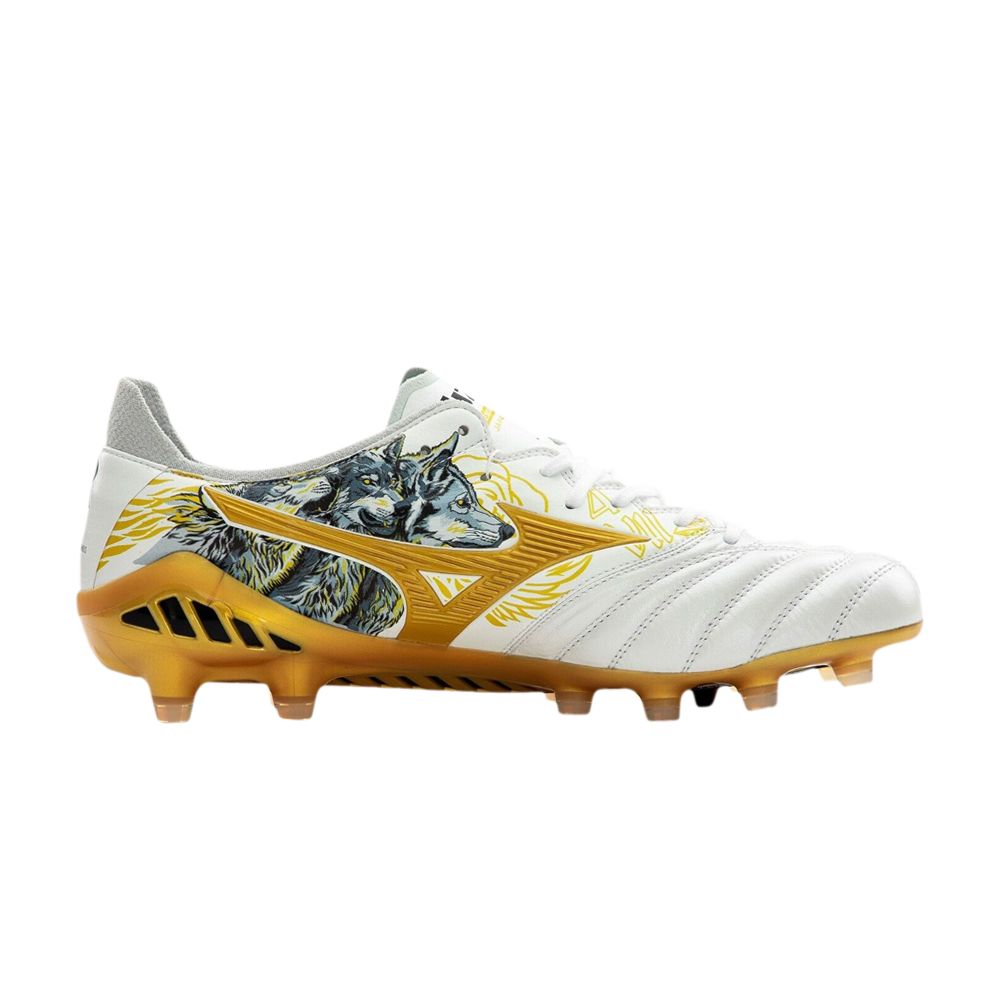 Pre-owned Mizuno Sergio Ramos X Morelia Neo 3 Sr4 Japan 'lion And Wolves' In White