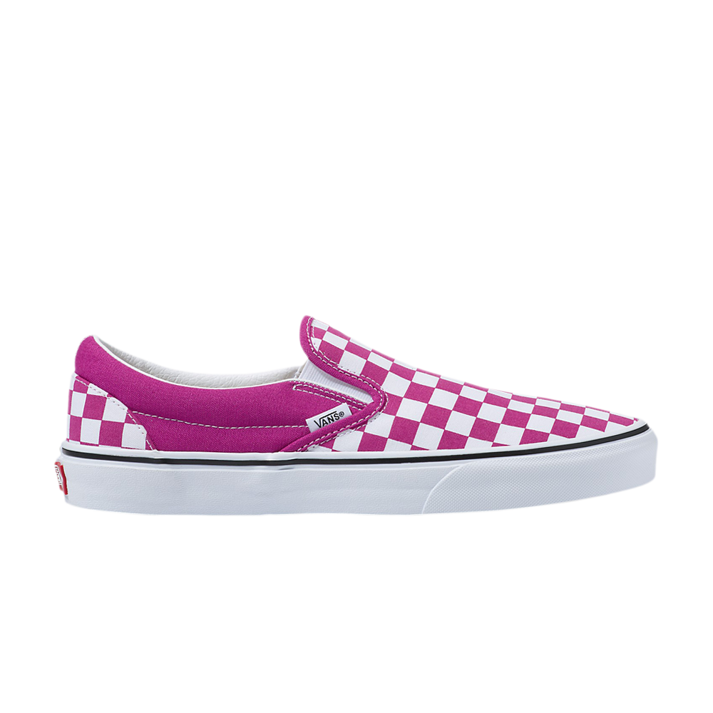 Pre-owned Vans Classic Slip-on 'checkerboard - Fuchsia Red' In Pink