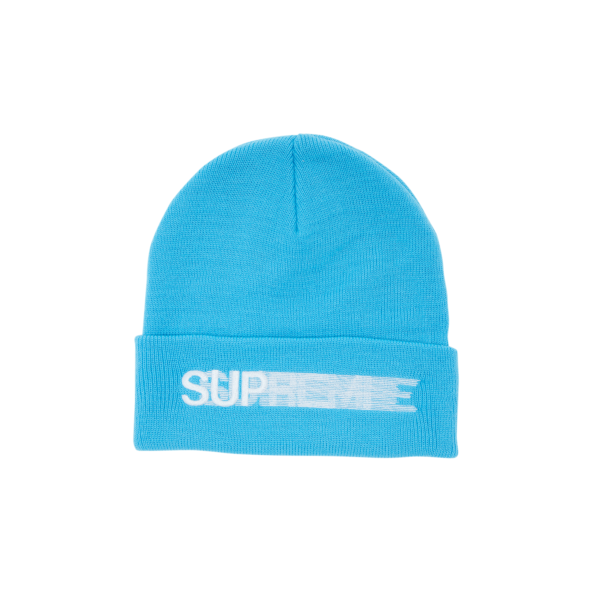 Pre-owned Supreme Motion Logo Beanie 'bright Blue'