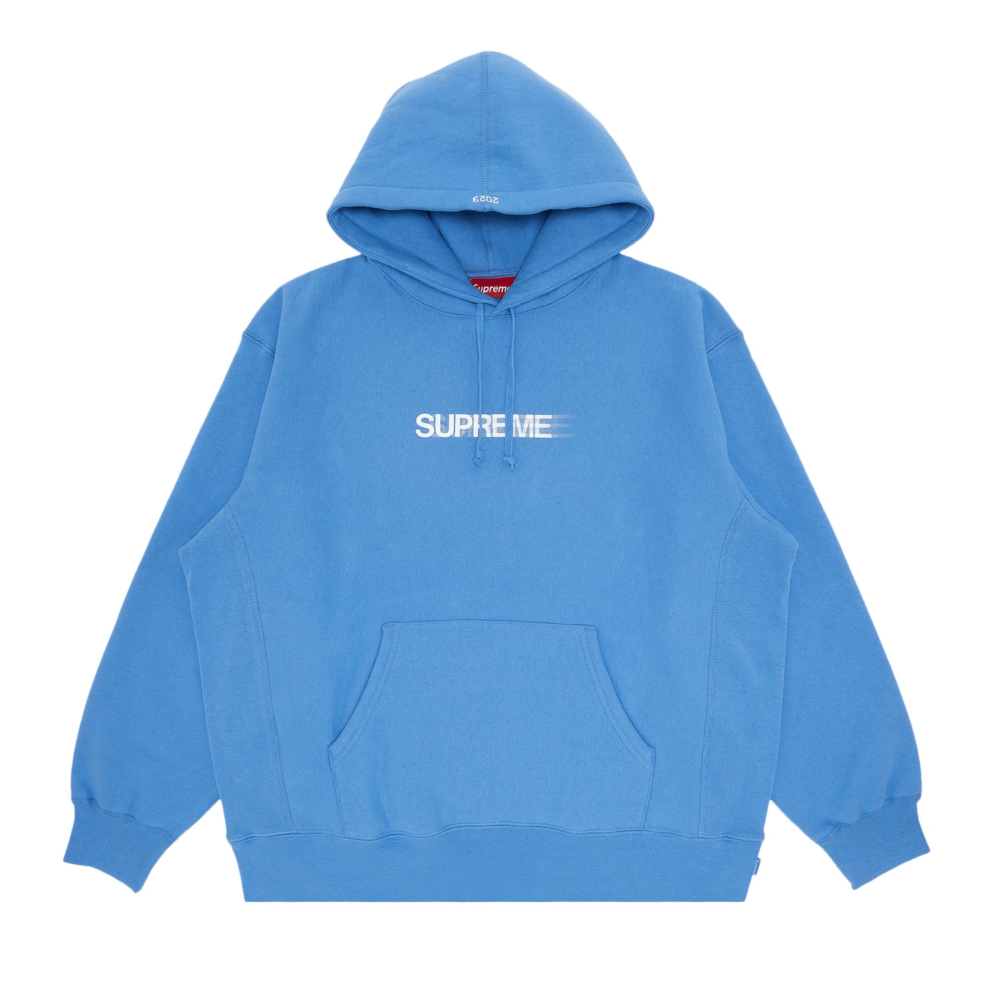 Pre-owned Supreme Motion Logo Hooded Sweatshirt 'light Blue'