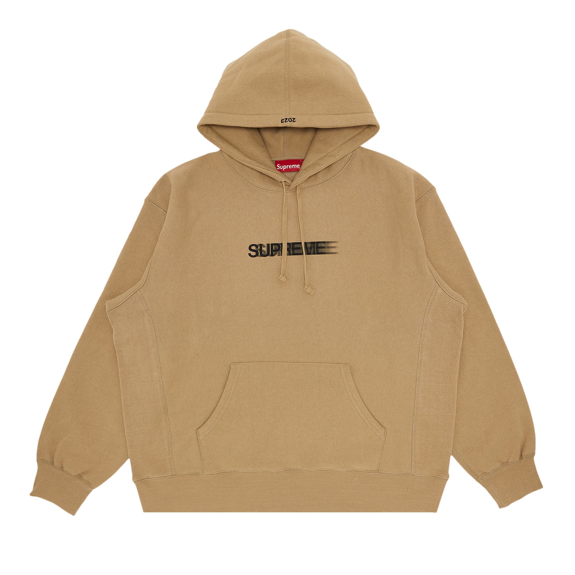 Pre-owned Supreme Motion Logo Hooded Sweatshirt 'dark Tan'