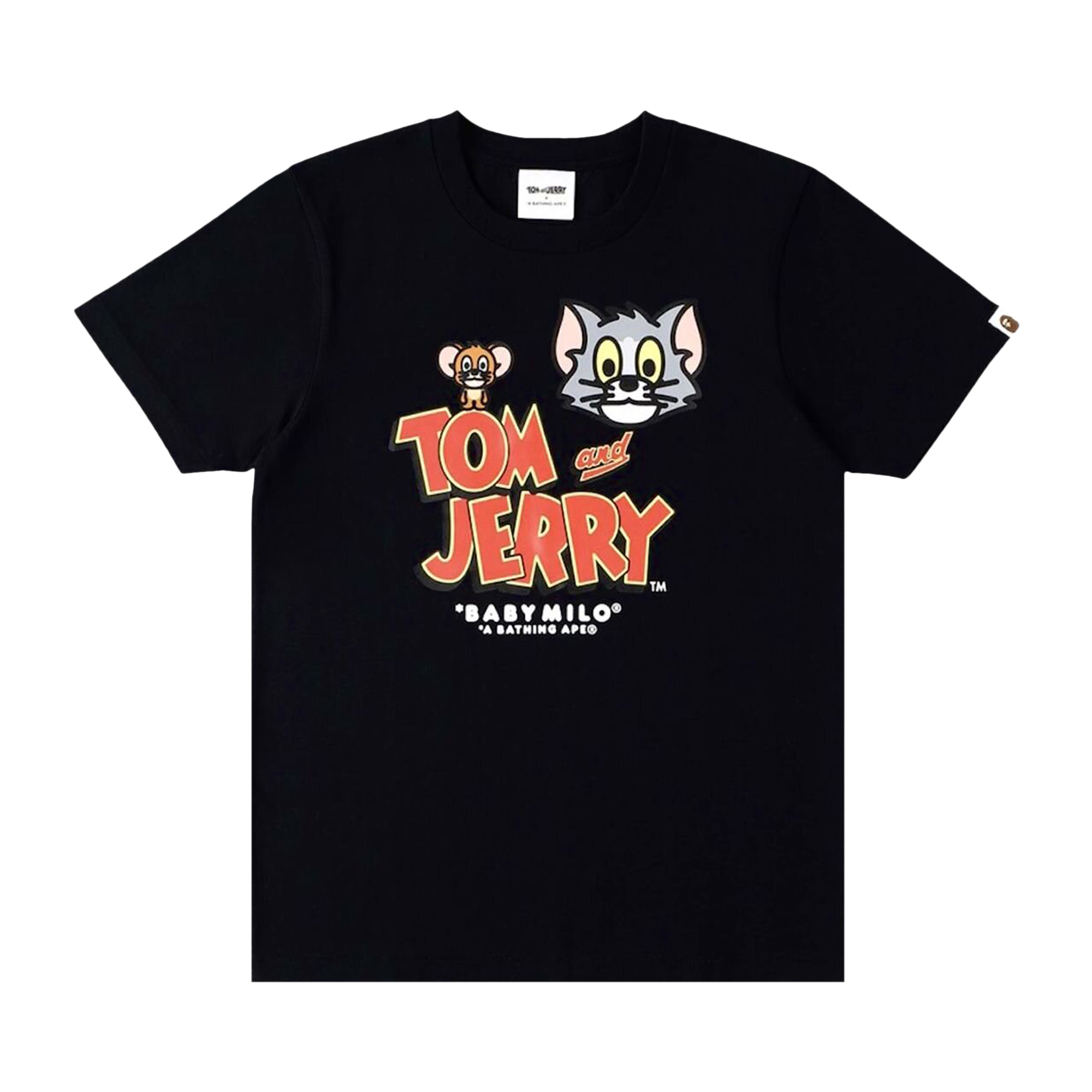 Pre-owned Bape X Tom & Jerry Baby Milo 1 T-shirt 'black'