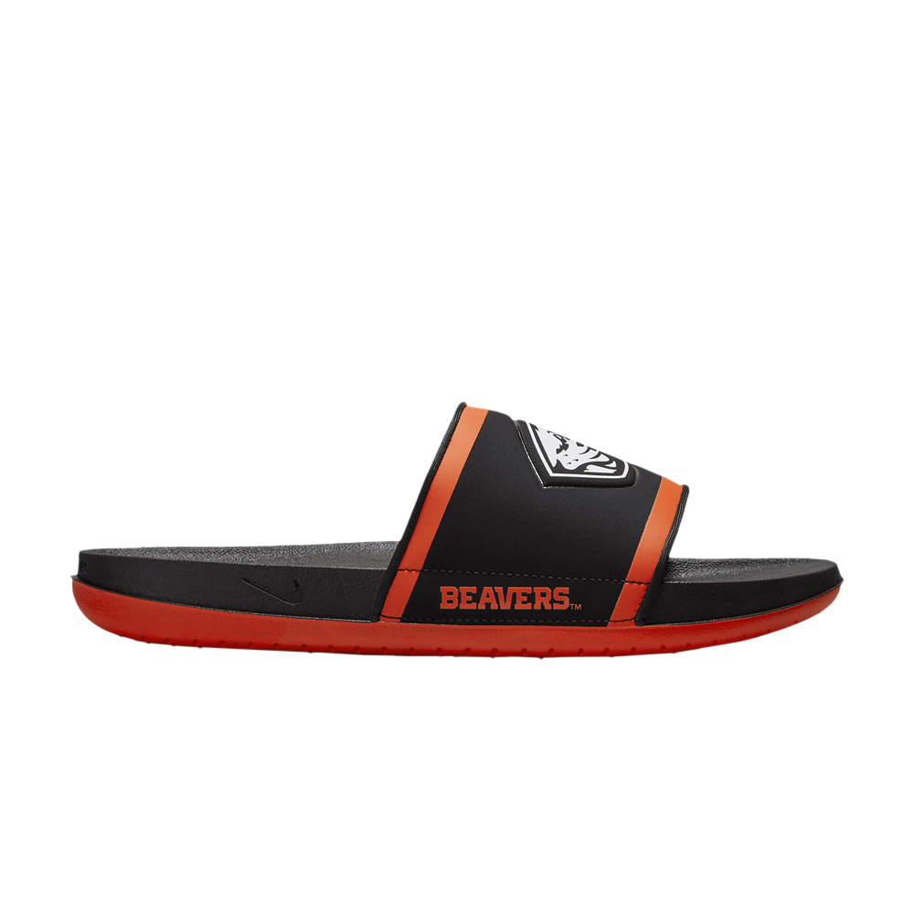 Pre-owned Nike Offcourt Slide 'oregon State' In Black
