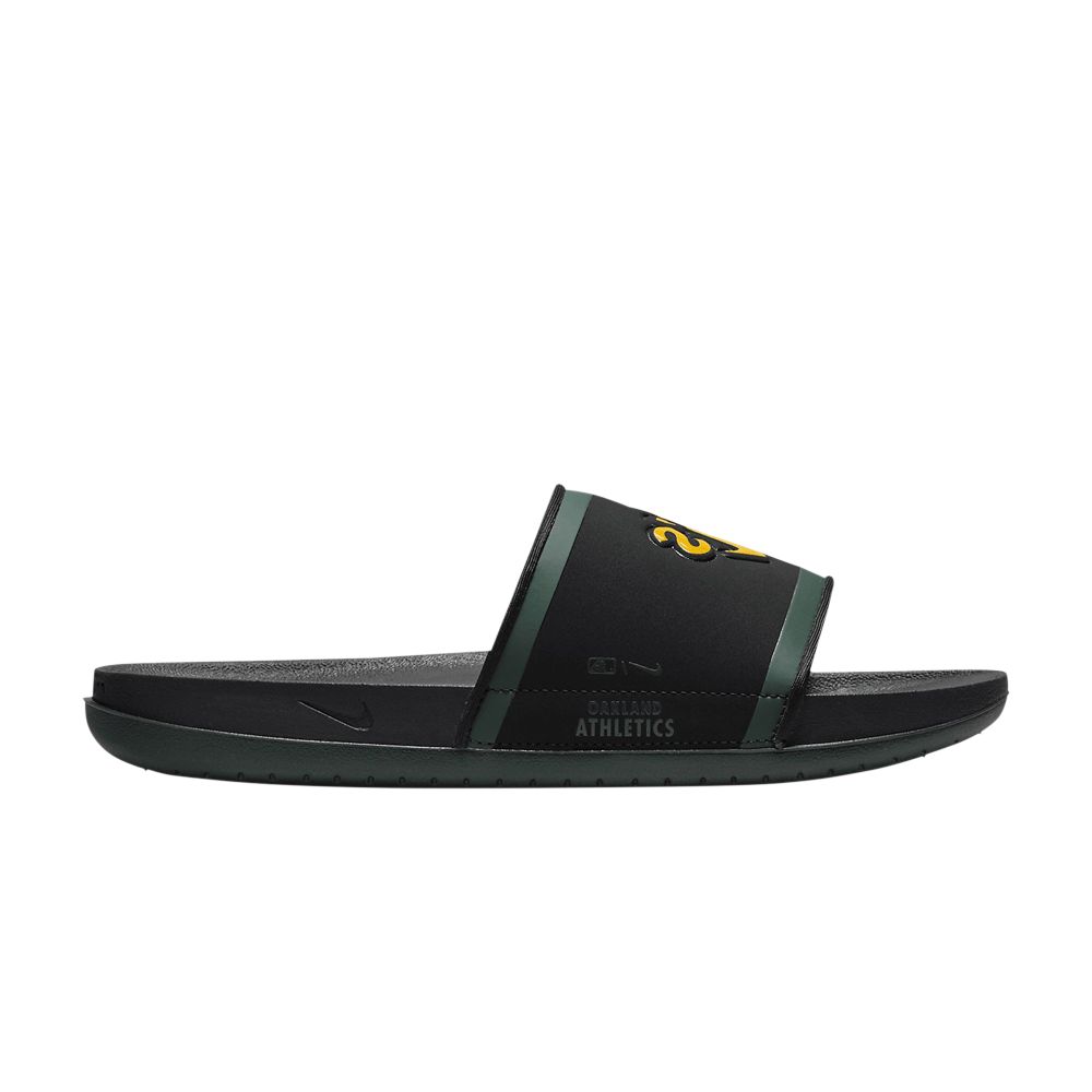 Pre-owned Nike Mlb X Offcourt Slide 'oakland Athletics' In Black