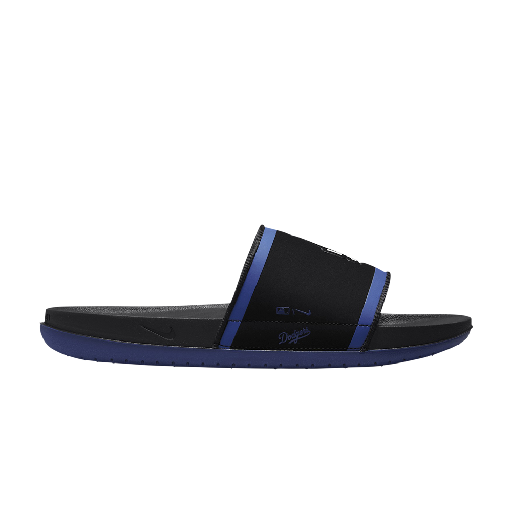 Pre-owned Nike Mlb X Offcourt Slide 'los Angeles Dodgers' In Black