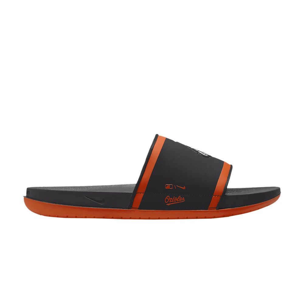 Pre-owned Nike Mlb X Offcourt Slide 'baltimore Orioles' In Black