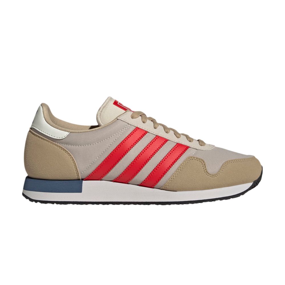 Pre-owned Adidas Originals Usa 84 'core Brown Vivid Red'