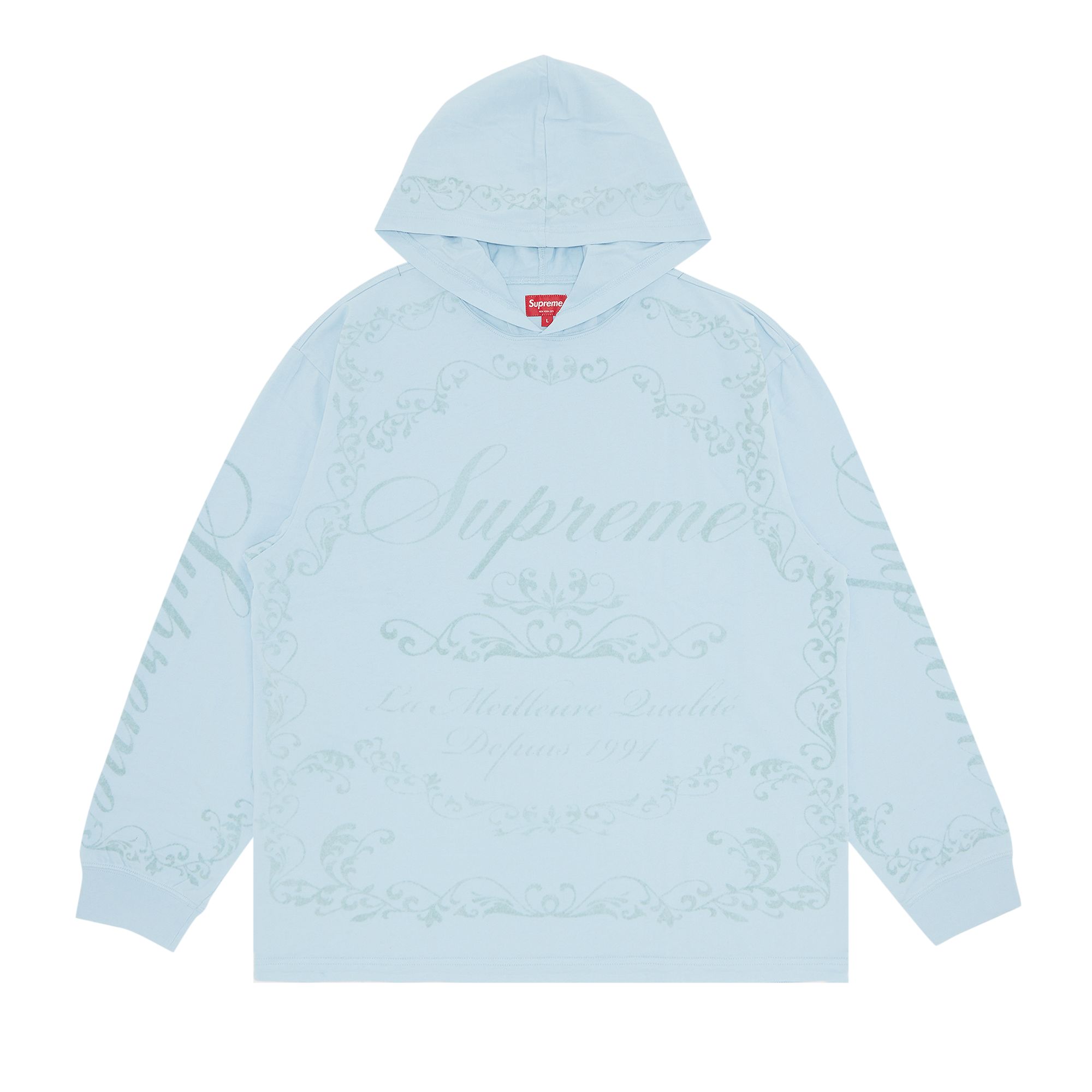 SUPREME SUPREME CELEBR� HOODED LONG-SLEEVE TOP 'BLUE'
