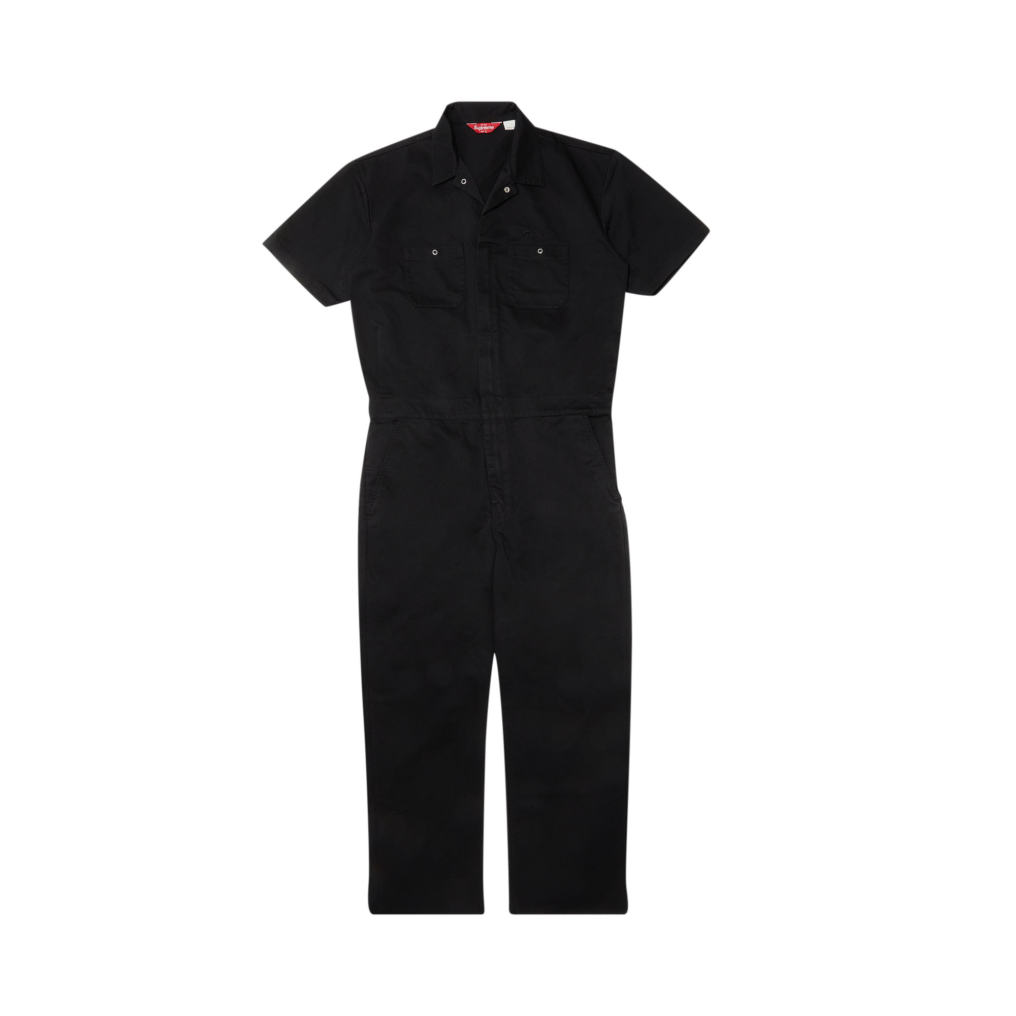 Supreme Short-Sleeve Coverall 'Black' | Men's Size L
