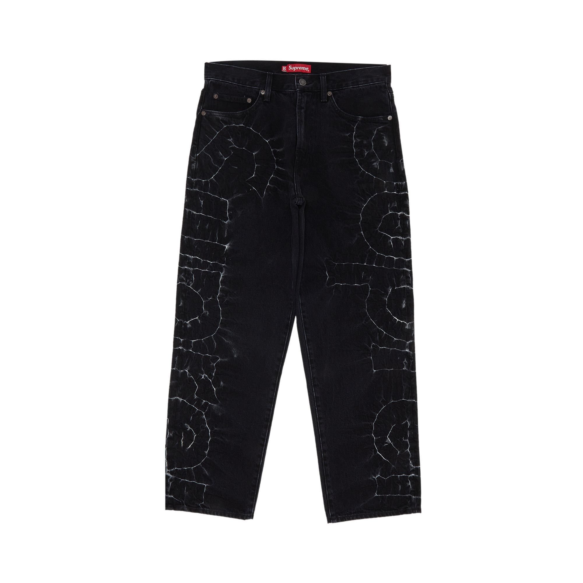 SUPREME SUPREME SHIBORI LOOSE FIT JEAN 'BLACK'