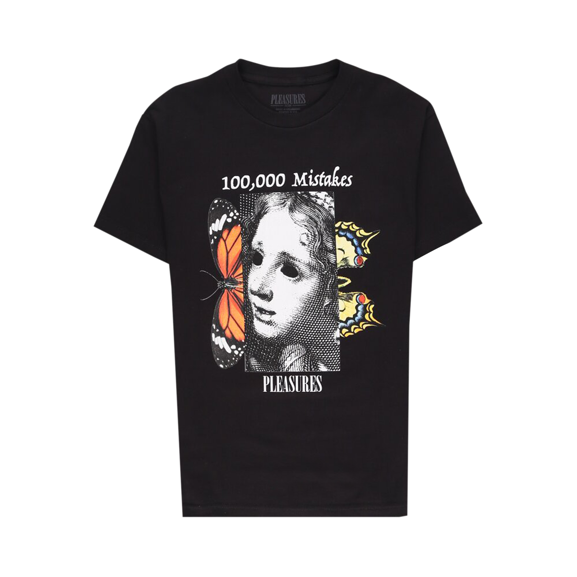Pre-owned Pleasures Mistakes T-shirt 'black'