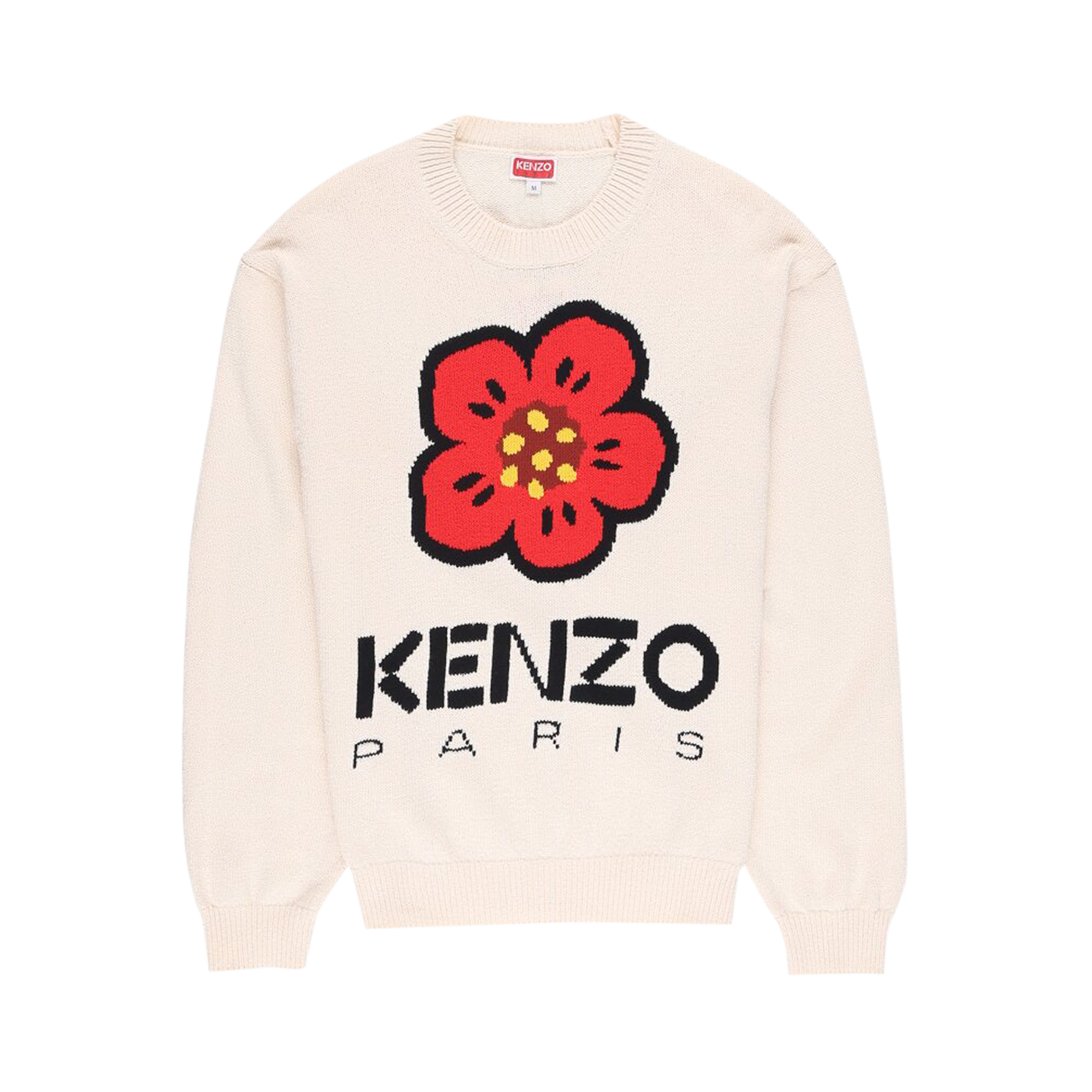 Pre-owned Kenzo Boke Flower Jumper 'off White'