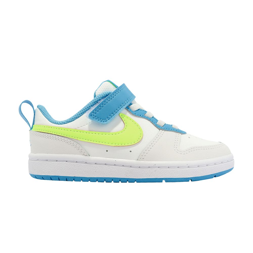 Pre-owned Nike Court Borough Low 2 Ps 'white Baltic Blue Volt' | Kid's Size 11.5