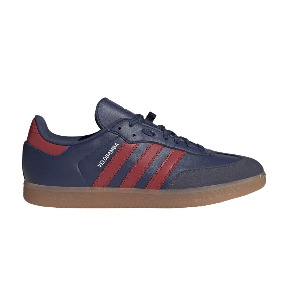 ADIDAS ORIGINALS VELOSAMBA VEGAN 'NAVY BLUE SCARLET GUM'